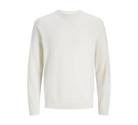 JJ REBEL Men's Jrebcallum Knit Crew Neck Noos, Cloud Dancer, M
