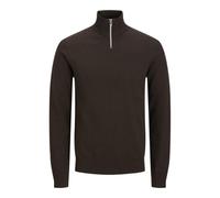 JJ rebel Men's Jrebcallum Knit Half Zip Sn, Chocolate Cake, XL