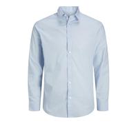 JJ REBEL Men's Jrebgavin Solid Shirt Ls Noos, Cashmere Blue, S