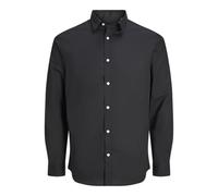 JJ REBEL Men's Jrebgavin Solid Shirt Ls Noos, Black, XL