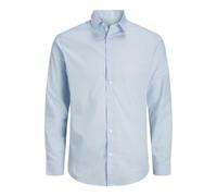 JJ REBEL Men's Jrebgavin Solid Shirt LS Noos Shirt, Cashmere Blue, XS