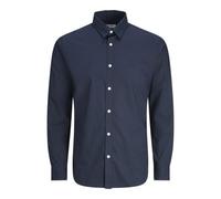 JJ REBEL Men's Jrebgavin Solid Shirt LS Noos Shirt, Sky Captain, L