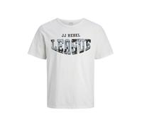 JJ REBEL Men's Jrebhamilton Tee SS Crew Neck T-Shirt, White, XS