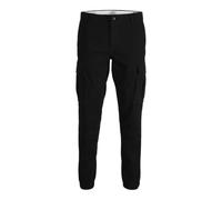 JJ REBEL Men's Jrebmichael Slim Show Noos Cargo Trousers, Black, 34 W/34 L