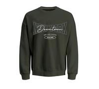 JJ REBEL Men's Jrebnewyork Sweat Crew Neck Sn Sweatshirt, Kombu green, M