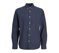 JJ REBEL Men's Jreboscar Shirt Ls Noos, Navy Blazer, S