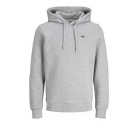 JJ REBEL Men's Jrebrebel Logo Sweat Hood Noos Sweatshirt, Light Grey Melange, S