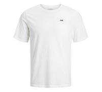 JJ REBEL Men's Jrebrebel Logo Tee Ss Crew Neck Noos T-Shirt, White, XXL