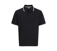 JJ REBEL Men's Jrebzell Polo SS Sn, Black, XS