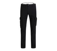 JJ REBEL Men's Jrebmichael Slim Show Noos Cargo Trousers, Black, 36 W/32 L
