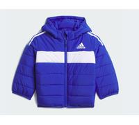 JJ0625 Adidas Padded Insulated Blue/White Kids' Jacket with Hood