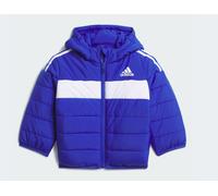 JJ0625 Adidas Padded Insulated Blue/White Kids' Jacket with Hood