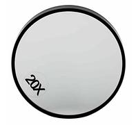 JJA 20X Magnifier Makeup Mirror, Round Magnifying 3.4 Makeup Vanity Mirror Cosmetic Mirror With Two Suction Cups for Shaving Makeup (Single Pack)