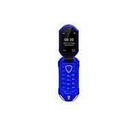 JJA F18 Mini Car Model Flip Mobile Phone, Single Nano Sim Card, Loud Speaker, Whitelist & Blacklist, Bluetooth, Data Synchronization, Voice Changer, 600maH Battery, Student Phone (Navy Blue)