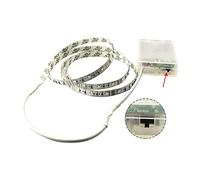 JJA LED Strip Lights- 150cm Warm White, Self-Adhesive with Double Tape, Battery Operated (3AA), Ideal for Bedroom Mirrors, Kitchen Cabinets, and Patio, Perfect for Home Decorations, (Pack of 1)