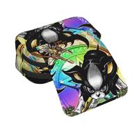 JJBA Pencil Case Star Platinum/Dio Brando/Cujoh Jolyne Pencil Bag Anime Print Pencil Pouch Large Capacity Double Layers Zip Pencil Box Student Stationery Box Gifts