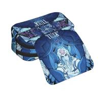 JJBA Pencil Case Star Platinum/Dio Brando/Cujoh Jolyne Pencil Bag Anime Print Pencil Pouch Large Capacity Double Layers Zip Pencil Box Student Stationery Box Gifts