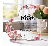 JJBAOER Mum Gifts, Heart-Shaped Puzzle Plaque Birthday Mothers Day Christmas Thanksgiving Gifts for Mum Stepmum Mother-in-Law Nan Nanny from Daughter Son Stocking Fillers Advent Calendar Filler