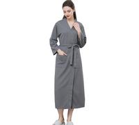 JJBOLG Women Dressing Gown Soft Full Length Robe Ladies Lightweight Spa Bathrobe Loungewear