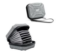 JJC 10 Slots Hard Shell Lens Filter Case fits Circular Filters up to 95mm, Water-Resistant & Dust-Proof EVA Pouch Storage for Round CPL ND UV Filter Carrying with Cleaning Cloth