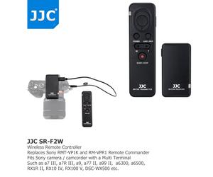 JJC 100M Wireless Remote Control for Sony A6600 A6500 A6400 A6300 A6100 A5100