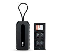 JJC 18 Slot Memory Card Case Holder for 6 SD/SDXC/SDHC & 12 Micro SD/SDXC/SDHC/TF Cards, Compact Portable Anti-Dust Organizer (Black)