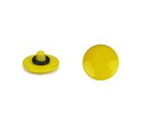 JJC 1Pack Soft Shutter Release Button Convex Surface Compatible with Nikon Zf, Df, M2, F30, Fuji. X-T30 III, X-E5, X-HALF, GFX100RF, XT5 etc, Shutter Release Button Threaded Screw Hole Dark Yellow