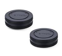 JJC 2 Sets Body Cap & Rear Lens Cap for Sony E Mount Cameras & Lens | ABS cap set replaces Sony ALC-B1EM & ALC-R1EM, protects sensor, lens contacts from dust, scratches & fingerprints for E mount