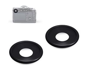 JJC 2Pcs Silicone Rubber Eyecup Eyepiece Viewfinder for Fujifilm X-Pro2 Digital Camera, for Eyeglass User