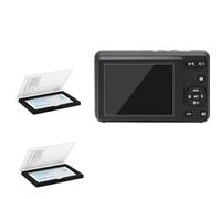 JJC 2Pieces Screen Protector Cover Compatible with Kodak PIXPRO FZ55, FZ45, FZ43, FZ101, 9H Tempered Cover Glass Anti-Scratch & Dust, Anti-Fingerprints (Electrostatic adsorption installation)