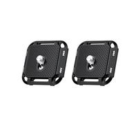 JJC 2Pieces Universal Quick Release Plate with 1/4 Screw, Camera Metal Quick Release Plate Compatible with Peak Design Capture Camera Clip V3, Install Arca-Type Tripod Heads