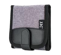 JJC 3 Pocket Camera Lens Filter Pouch Protective for Filters up to Dia. 82 mm, Filter Carry Case Storage Bag for ND UV CPL Filter, with a Microfiber Cleaning Cloth