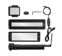 JJC 35mm and 120 Film Digitizer Adapter Kit, Negative Scanner with LED Back Light, 135 (35mm) &120 Holder Adjusting Rod for Negatives Copying Digitizing Restore Film Convert to Digital Photos