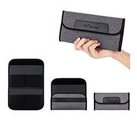 JJC 4-Pocket Camera Filter Case for Round Lens Filters Up to 82mm | Foldable Filter Pouch, Polyester Exterior, Neoprene Interior Protective Storage Bag, with Microfibre Cleaning Cloth