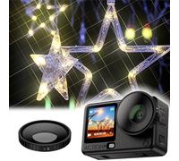 JJC 4 Point Star Filter for DJI Osmo Action 6,Screw On Osmo Action 6 Starry Filter,Cross Screen Starburst Lens Accessories for Action6 Multicoatings HD Optical Glass with Storage Case & Cleaning Cloth