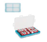 JJC 4 Slots Hard Plastic Batteries Storage Box for 4 9V Batteries