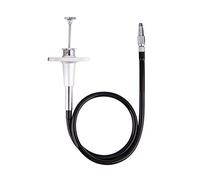 JJC 40cm Mechanical Shutter Release Cable for Fuji SLR Cameras Silver | Bulb-Lock Mode, Threaded Screw Hole Button, Universal Fit, 40cm/15.7inch, Smooth Release