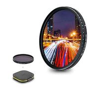 JJC 43mm Variable ND Filter ND2-ND2000 Neutral Density Fader | 11 Stops VND Filter w 18 Multi-Coated for Canon RF 16mm F2.8 EF-M 22mm F2 FUJI XF 35mm F2 R XF 23mm F2 R Camera Lens