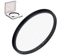 JJC 55mm 6 points Star Filter with Protective Filter Case for Canon Nikon Pentax Olympus Sony Panasonic Fujifilm DSLR Camera - Optical Glass Lens Filters with Aluminium Alloy Frame