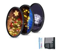 JJC 55mm Variable Star Filter Set 4/6/8-Point w Protective Filters Pouch | Rotatable Star Filter Produces Starburst Effect, for Canon RFS 18-150mm EFM 11-22mm NIKKOR 18-55mm Sigm. 18-50mm f/2.8 Lens