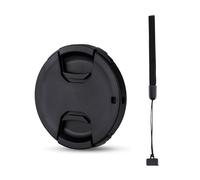 JJC 58mm Lens Cap Snap-on Front Camera Lens Cover with Lens Cap Keeper for Canon EF-S 18-55mm f3.5-5.6 EF50mm f1.4 RF24-50mm f4.5-6.3 Fuji XC 16-50mm f3.5-5.6 and Other Lenses with 58mm Filter Thread