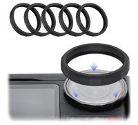 JJC 5Pcs Silicone Lens Ring for Osmo Action 5 Pro 4 3 Rubber lens Protector