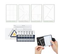 JJC 6-Pc Photo Composition Tool Set with Golden Ratio & Rule of Thirds
