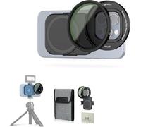 JJC 67mm Magnetic Phone Filter Adapter with Variable ND2-128 (7 Stop) Filter for iPhone 17 14 15 16, Pro, Plus, Pro Max Series, 67mm Neutral Density ND Filter