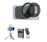 JJC 67mm ND Filter for iPhone, Magnetic Lens Filter Adapter with ND2-128 Variable ND Filter Compatible with iPhone 16 15 14 Pro Max Plus with 1/4” Screw & Shoe Mount for Vlogging Video Recording