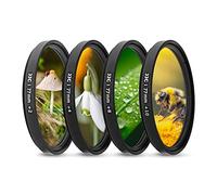 JJC 77mm Close-Up Macro Filter Kit (+2, +4, +8, +10) with Filter Pouch Compatible with Sony FE 24-105mm f4 100-400mm f4.5-5.6 FE85mm f1.4 for Canon RF 50mm F1.2 L 14-35mm f/4L EF 24-70mm 16-35mm f4L