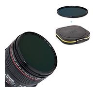 JJC 77mm ND64 ND Lens Filter 6-Stop Fixed Neutral Density Fader | Exposure Reduction ND 64 Filter with Moistureproof Filter Case, for Canon EF 17-40mm F4L EF24mm F1.4L II EF24-105mm F4L IS II