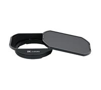 JJC Aluminum Alloy Lens Hood & Hood Cap Kit for Fujifilm Fujinon XF 16mm F2.8 R WR Lens (Black)