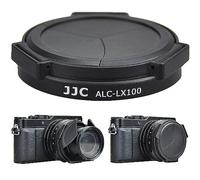 JJC Auto Open and Close Lens Cap for Panasonic Lumix DC-L10, DC-LX100II DMC-LX100, Leica D-LUX (Typ 109) D-LUX 7 D-LUX 8 Camera Replaces Panasonic DMW-LFAC1 - Black