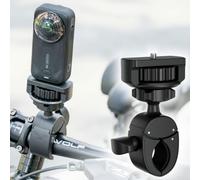 JJC Bike Mount for Insta360 X6 X5 X4 X3, Motorcycle Holder for Go Pro 13 12 | 1/4"-20 Thread Bicycle Handlebar Mount for DJI Osmo 360 & Pocket 4 4P 3, Ball Head Pole Clamp Adapter for Cycling Vlogging